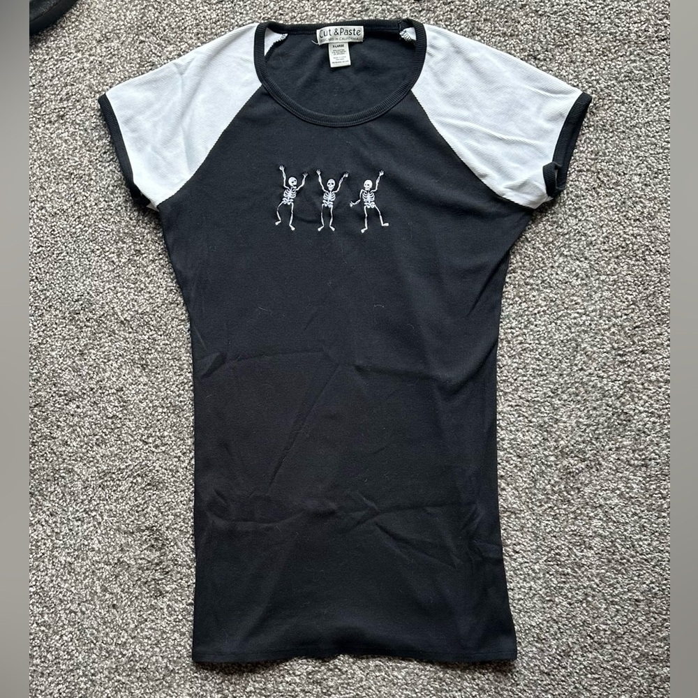 Cut & Paste Skeleton T-shirt Dress